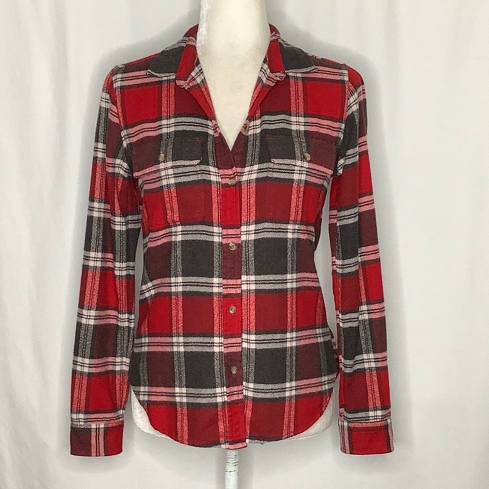 American Eagle Ahh-Mazingly Soft Classic Fit Plaid Flannel Size XS
